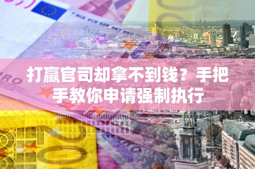 武汉打赢官司却拿不到钱？手把手教你申请强制执行