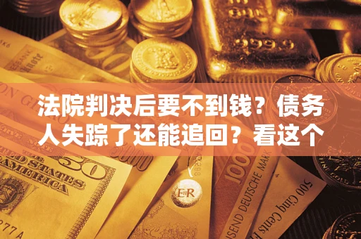 武汉法院判决后要不到钱？债务人失踪了还能追回？看这个方法！