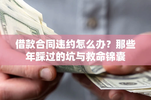 武汉借款合同违约怎么办？那些年踩过的坑与救命锦囊
